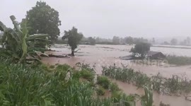 Four saved from flooded home as highway cut off by landslide in Thailand