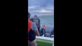 Passing boat rescues tourist who fell from jet ski