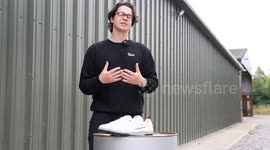 Man turns £750 into £250k by turning old race car tyres into trainers in 18 months