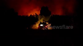 Italy: Wildfire erupts overnight in Sicily, threatens residential areas