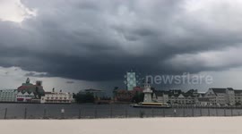 US: Storm Clouds Approach Lake Buena Vista, FL