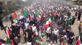 Iran: Protesters in Tehran march to denounce Israel’s actions in Gaza