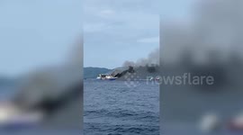 5 dead, 284 rescued after ferry catches fire in waters off Indonesia’s North Sulawesi province