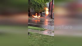 Gas Station Explosion Rocks Berwyn With Towering Flames And Shattered Buildings