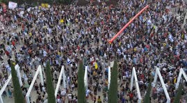 Israeli demonstrators rally in Tel Aviv, call for Gaza ceasefire and hostage return
