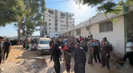 Palestinians hold funerals for victims of Israeli strikes in Gaza