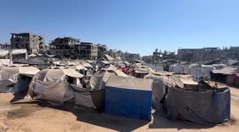 Extreme heat adds to suffering of displaced Palestinians in Gaza