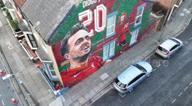 Mural commemorates Diogo Jota and brother after fatal crash