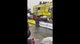 France: Man Taken Down Attempting to Cycle Across Tour de France Finish Line