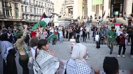 Protesters in Brussels call for end to starvation in Gaza
