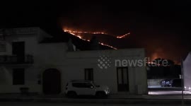 Wildfires continue overnight on Italy’s Sicily island
