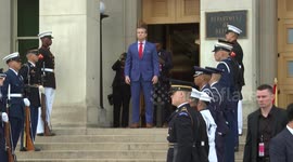US defense secretary welcomes Philippine president in Washington DC