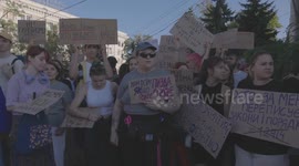 Ukrainians rally in Kharkiv against bill curbing anti-corruption agencies
