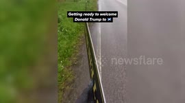 Trump's Scotland golf course targeted with protest sign over Epstein bombshell