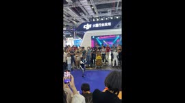 Dancing robot performance ends in unexpected fall in Shanghai, China