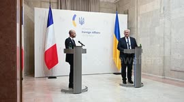 French Foreign Minister holds joint press conference with Ukrainian counterpart in Kyiv