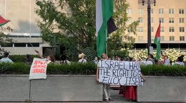 Protesters rally outside U.S. State Department demanding ceasefire in Gaza