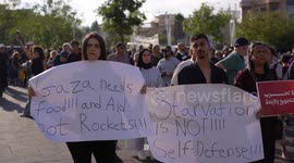 Palestinians in Israel protest starvation, genocide in Gaza