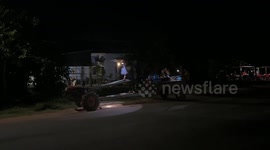 Cambodian families flee border clashes as Thailand-Cambodia conflict enters 2nd day