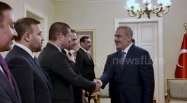 Turkish foreign minister receives Iraqi Sovereignty Alliance leader