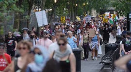 Pro-Palestinians in NYC march to demand an end to Israeli siege on Gaza