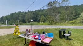 Yard sale in Pownal Vermont on route 7 in Vermont