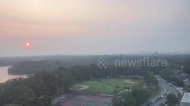 US: Misty Sunrise Over Fresh Pond in Cambridge 2
