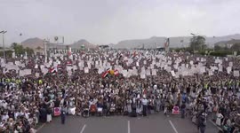 Yemen: Thousands rally in Yemen's capital to protest against Gaza starvation