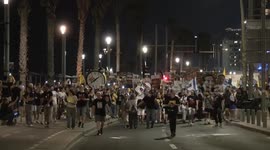 Israel: Israelis protest in Tel Aviv, demanding Gaza cease-fire, return of hostages