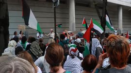 Healthcare workers march in Paris to protest Israel's destruction of Gaza health system