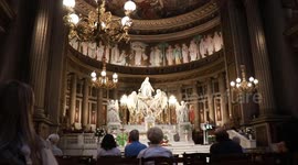 France: Pro-Palestinian activists hold protest at La Madeleine Church in Paris