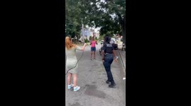 Mount Vernon, New York Police Officer Joins Kids for Jump Rope Fun