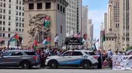 US: Protesters gather in Chicago against Israel’s war on Gaza, condemn use of starvation as a weapon