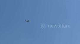 Humanitarian aid air-dropped to Gaza Strip