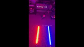 Adorable moment 'Star Wars' super fan dad lets crawling baby choose between Jedi and Sith