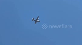 Humanitarian aid air-dropped to Gaza Strip (3)