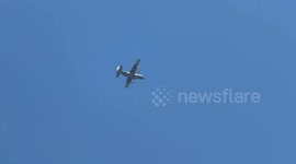 Humanitarian aid air-dropped to Gaza Strip (3)