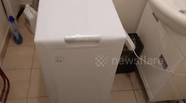 Anti vibration washing machine suction pads. Paris, France, 27 July 2025.