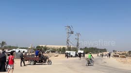 Relief packages air-dropped to civilians in Gaza