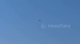 Humanitarian aid air-dropped to Gaza Strip (4)