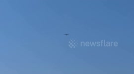 Humanitarian aid air-dropped to Gaza Strip (4)