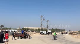Relief packages air-dropped to civilians in Gaza