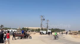 Relief packages air-dropped to civilians in Gaza (3)