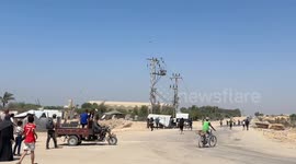 Relief packages air-dropped to civilians in Gaza (3)
