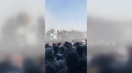 Stampede erupts in Rafah as Palestinians rush for food aid