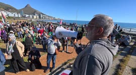 Palestine solidarity march in Cape Town, South Africa