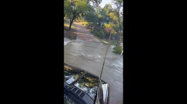 US: Overnight Storm Causes Flooding in Amarillo, Texas