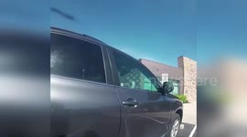 Officers rescue child trapped in car on hot day in Indiana