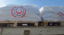 Limited number of trucks carrying humanitarian aid continue to enter Gaza from Egypt through Rafah border crossing