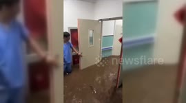 China: Beijing Hospital Flooded After Torrential Rainfall Hits Capital